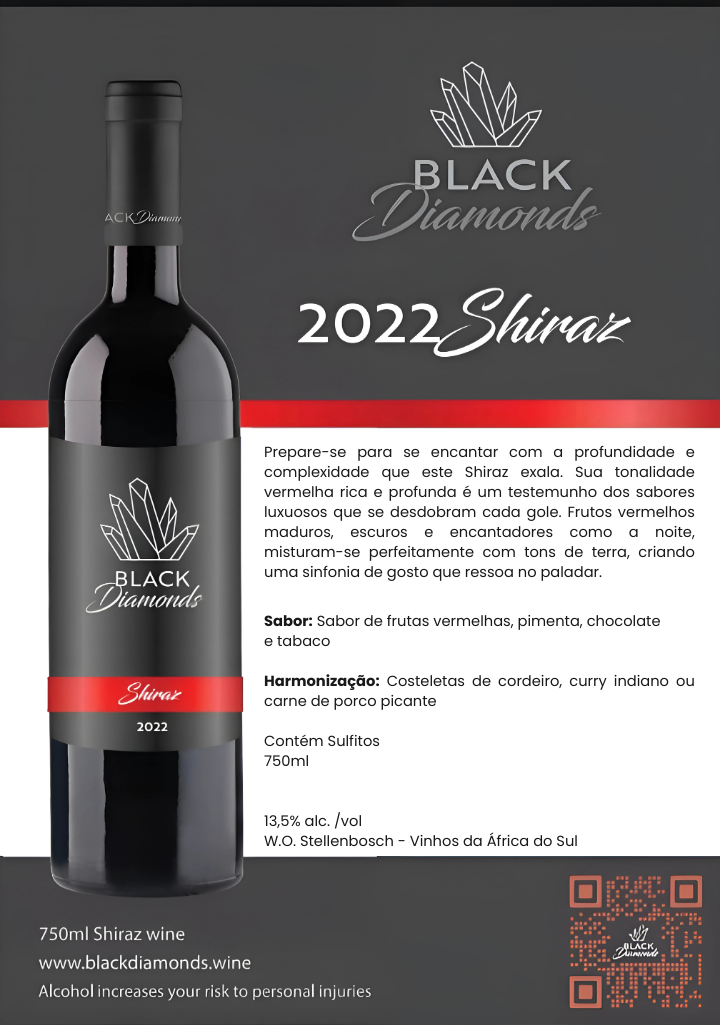 Black Diamonds Shiraz - Image 3